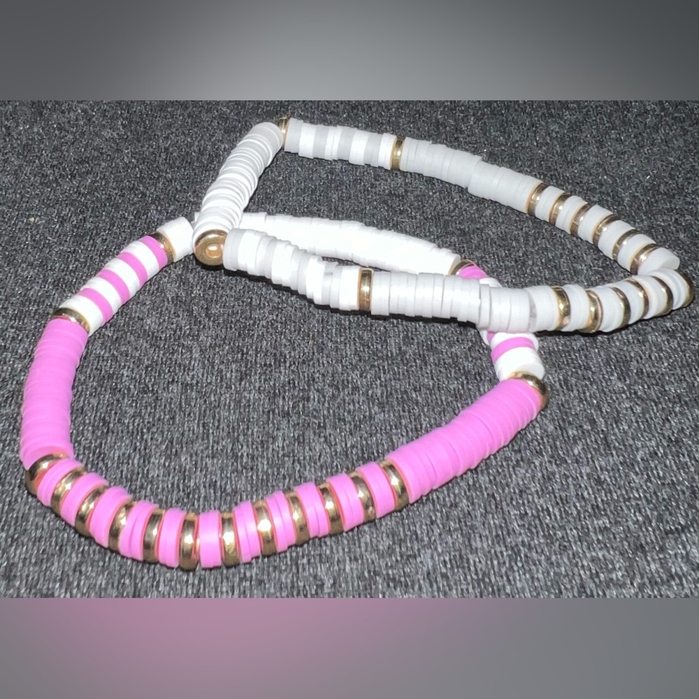 Pink and blue bracelet